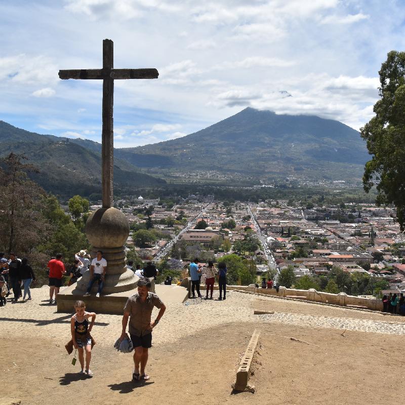 Antigua : ascencion au mirador de la Cruz